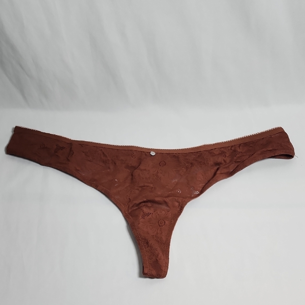 Adore Me Chocolate Lace Thong